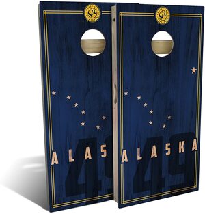 Generic’s Alaska State Flag 2.0 Cornhole Board Set