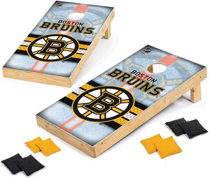 Wild Sports NHL Boston Bruins Cornhole Board Set
