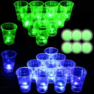 Naughtymeme Glow in The Dark Cups for Beer Pong 