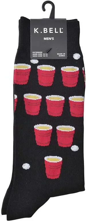 K. Bell Men's Beer Pong Socks